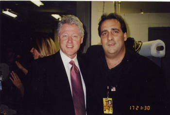 President Clinton and Mike Catalano
