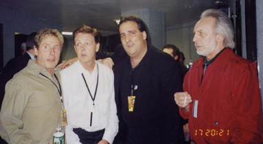 Roger Daltrey, Paul McCartney, Mike Catalano and John Entwistle
